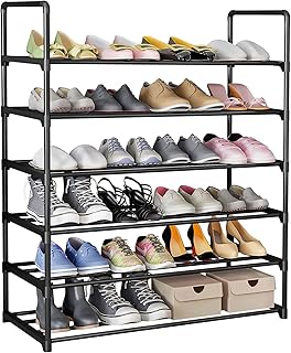 Étagère à chaussures u-home, organisateur de chaussures, organisateur de chaussures en métal, armoire