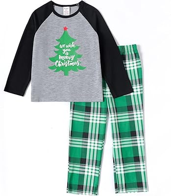 Patpat ensemble pyjama de noël pour enfants ensemble pyjama de noël à manches