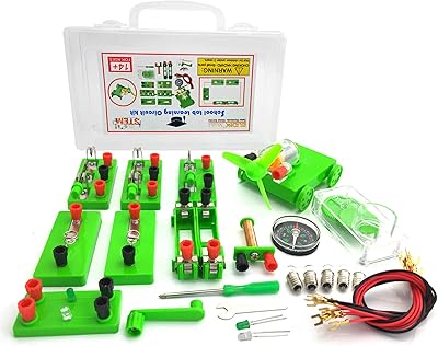 Kit de circuits éducatifs du laboratoire de sciences physiques udax, kit d'expérimentation électrique