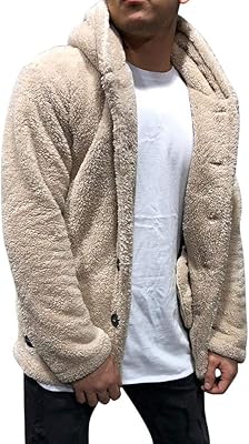 Manteau à capuche pour hommes, veste polaire de couleur unie pour hommes, vêtements