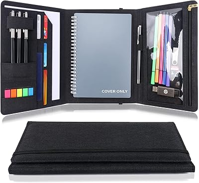 Couverture détaillée à trois volets de taille exécutive rocketbook fusion, couverture pour ordinateur