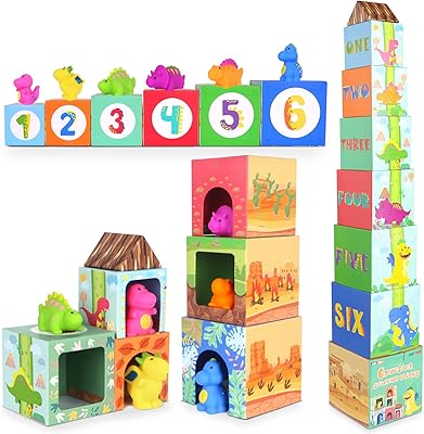 Dinorun – blocs de jouets de tri et d'empilage de dinosaures pour tout-petits