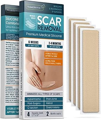 Feuilles bandes de cicatrices en silicone chéloïdes césarienne chirurgicales traitement d'élimination des bandage