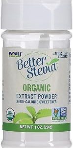 Now foods organic better stevia extrait en poudre, édulcorant zéro calorie, 1 oz (28 g). Diaytar : Des prix qui défient toute concurrence