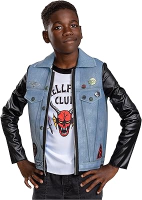 Déguisement pour enfants stranger things eddie pour garçons, costume officiel (lot de 1)