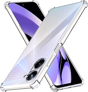 Une coque compatible avec le téléphone portable realme 10 avec protection caméra, une coque