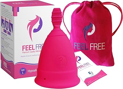 Coupe menstruelle feelfree - hypoallergénique standard - remplacement de la serviette menstruelle. (s)