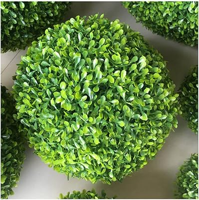 Boules d'herbe de simulation, grandes boules décoratives suspendues, boules d'herbe de plante verte