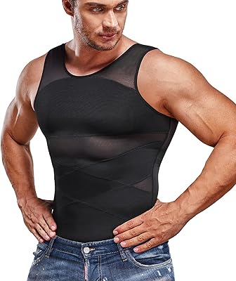 Chemise de compression pour hommes, maillot de corps amincissant, débardeur modelant pour hommes