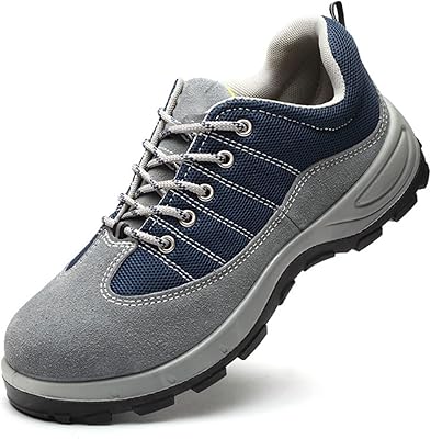 Yililk chaussures plates, chaussures de protection du travail pour hommes, bout en acier