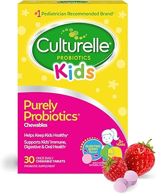 Probiotique quotidien à croquer culturell pour enfants baies naturelles soutient la santé