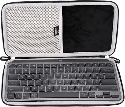 Étui de transport rigide de voyage abroca pour clavier lumineux sans fil minimaliste