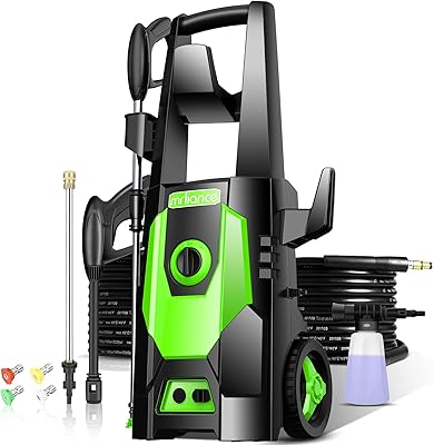 Laveuse haute pression marliance 3,1 gpm 1600 watts avec 4 buses interchangeables