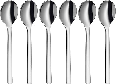 Ensemble de cuillères à expresso wmf nova, argent, wm-12-9138-6040, 6 pièces