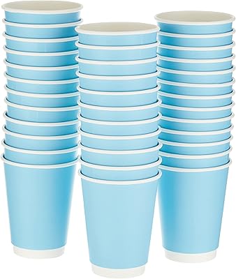 Tasses à café jetables en papier double paroi snh - paquet de 50