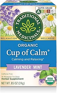 Une tasse de tranquillité médicinale traditionnelle, 16 sachets de thé