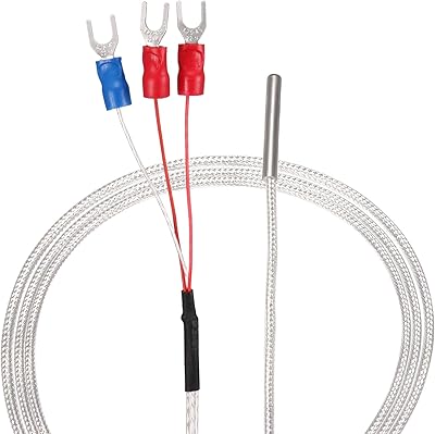 Sonde de capteur de température oxell pt100 rtd 3 fils en acier inoxydable