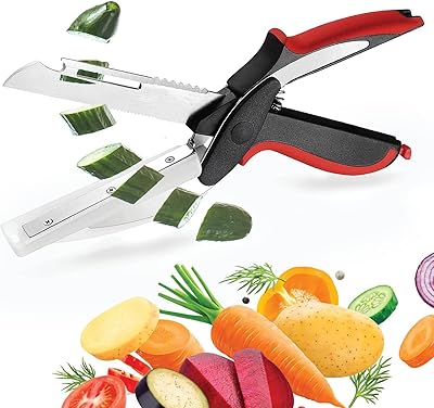 Ciseaux de cuisine hachoir universel delfino avec planche à découper outil de pique-nique