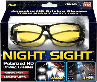 Lunettes de vision nocturne ontell | lunettes de soleil polarisées hd pour la conduite de nuit | hommes et femmes, antireflets, résistants aux rayures, élégantes, comme on le voit à la télévision. Shopping en ligne au Sénégal ? Pensez Diaytar !