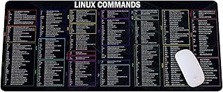 Tapis de souris long linux commands pour ingénieurs logiciels, programmeurs et programmeurs, accessoires