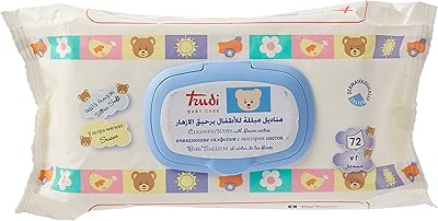 Lingettes nettoyantes pour bébé parfum nectar trudi, 72 pièces (paquet de 1)