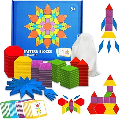 Ensemble de blocs à motifs en bois pour salle de classe 155