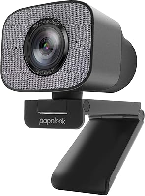 Webcam papalook hdr 2k, pa930 1080p 60fps live streaming webcam avec double microphone