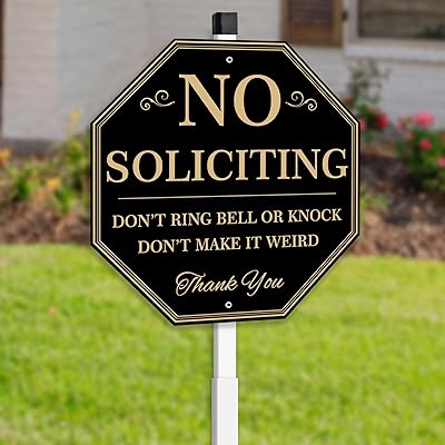 Panneau d'interdiction de sollicitation uflashmi, panneau d'interdiction de sollicitation pour cour de maison