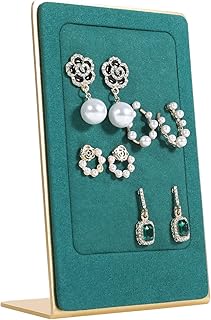 Jim shaw support d'affichage pour organisateur de boucles d'oreilles en velours vert, petit