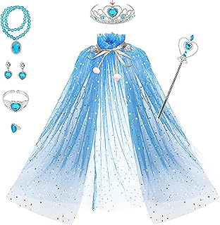 Ensemble de robe de princesse 7 pièces javist, robe de princesse pour filles