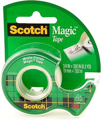 Ruban de masquage transparent scotch 105, 3/4" x 300"