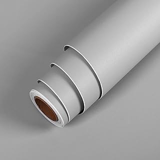 Papier peint épais gris clair à décoller et coller pour chambre