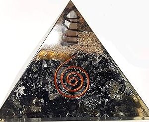 Saphir bleu royal cristal de tourmaline noire pyramide d'orgone méditation yoga générateur d'énergie cristal de guérison reiki. Diaytar : Parce que vous méritez le meilleur sans vous ruiner