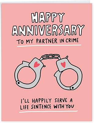 Nobleworks, partner in crime - carte d'anniversaire pour grands couples