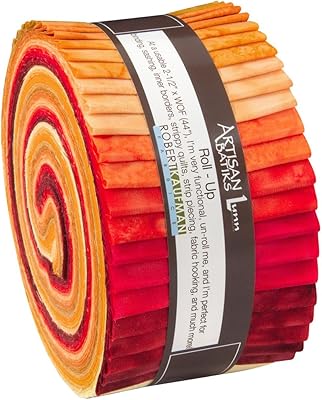 Lunn studios prisma dyes lava flow batiks enroulez des bandes fines doublées