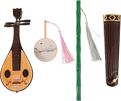 Kisangel dollhouse ensemble d'instruments de musique 4 pièces miniature chinois guzheng style xiao piano jouets éducatifs pour enfants décoration de maison de poupée. Diaytar Sénégal : Innovation digitale et prix attractifs