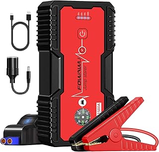 Fowawu 18 000 mah 1500 a, batterie de démarrage de voiture résistante à
