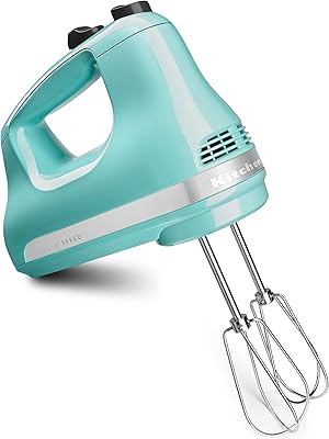 Mélangeur à main 5 vitesses kitchenaid ultra power khm512aq - aqua sky