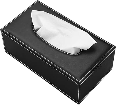 Porte-mouchoirs rectangulaire en cuir pu king foam pour la maison, le bureau