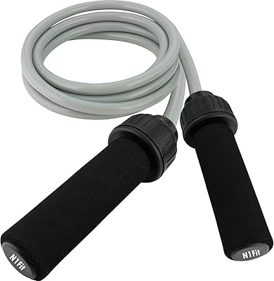 Corde à sauter lestée (054 kg) pvc solide pour crossfit et boxe