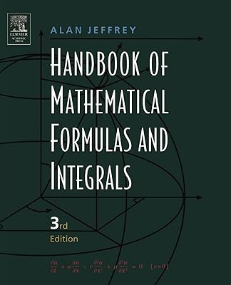 Manuel de formules mathématiques et d'intégrales