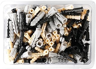 Cogex 85336 jeu de 200 piquets en plastique assortis gris noir jaune