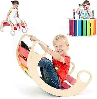 Échelle d'escalade en bois pour les tout-petits, planche à bascule waldorf gym, chaise