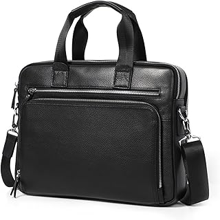 Homomo mensmessengerbag porte-documents en cuir véritable pour hommes sacs à main en cuir