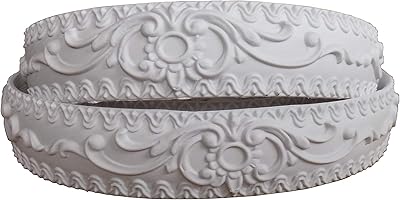 Moule de plafond flexible en vinyle, motif couronne de décoration pour la maison