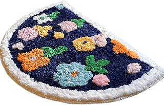 Tapis de couloir yofab, tapis de sol absorbant antidérapant en demi-cercle, tapis fini