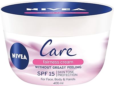 Nivea care fairness skin unifying cream, pour protéger la peau du bronzage