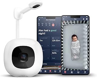 Moniteur bébé intelligent prosmart nanit et support mural - caméra vidéo wifi hd