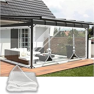 Rideau de bâche transparente imperméable d'extérieur panneaux latéraux pour pergola porche