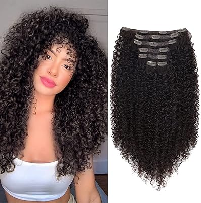 Extensions de cheveux synthétiques bouclés à clips phf 26 pouces, 140 g, extensions